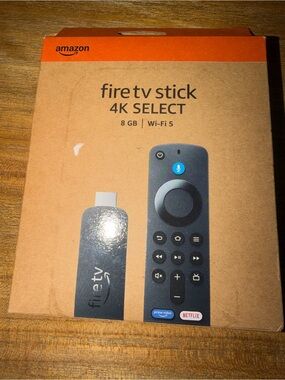 Amazon Fire TV Stick 4K Select - Black and Orange Box Accents